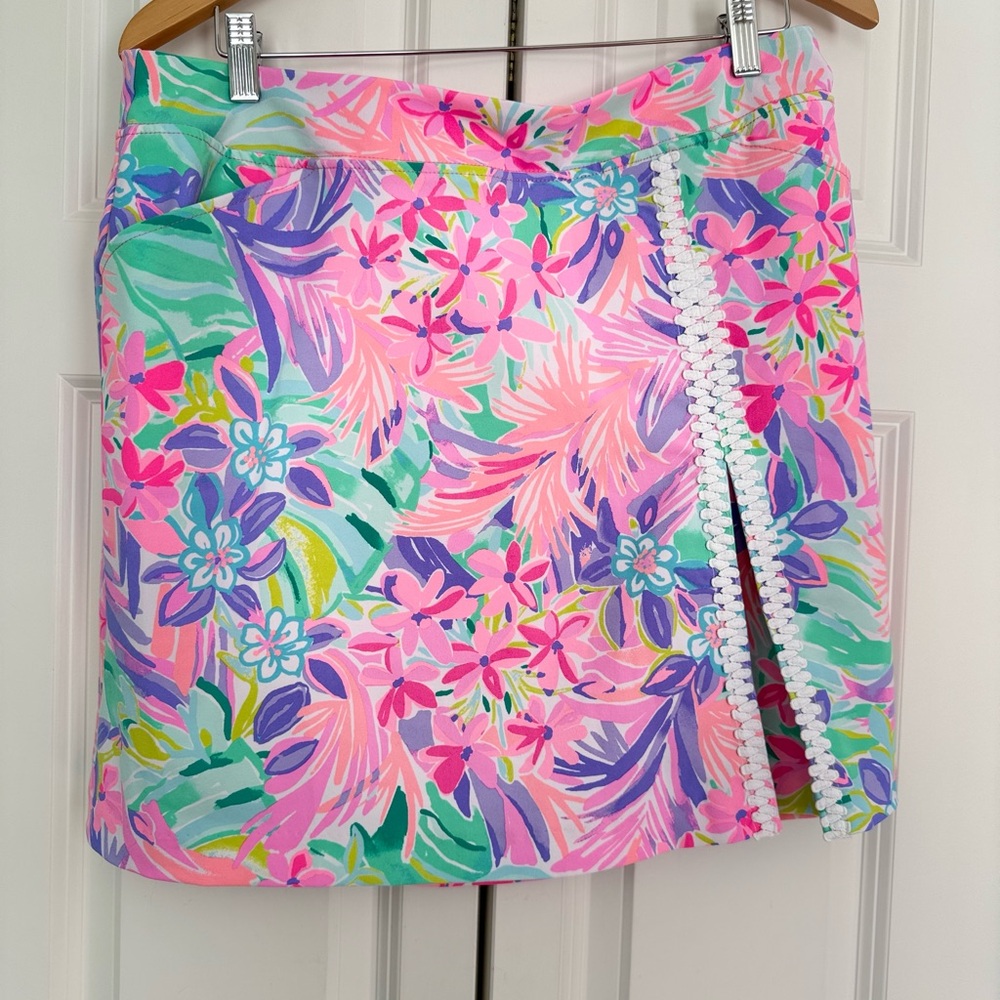 Floral Pink Multicolor Mini Skirt